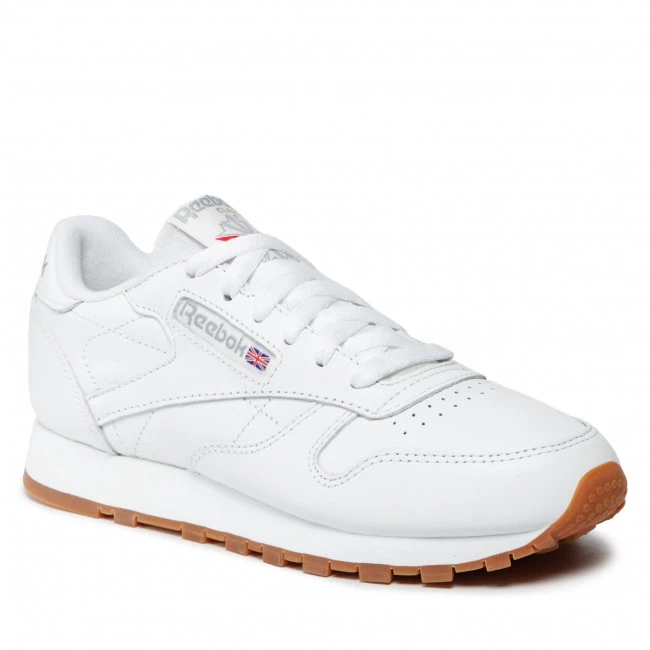 Chaussures De Sport Chaussures Reebok - Cl Lthr 49803 White/Gum Blanc 1 Chaussures De Sport Chaussures Reebok - Cl Lthr 49803 White/Gum Blanc