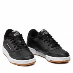 Unisexe Chaussures Reebok - Club C 85 AR0458 Black/White/Gum Noir -Reebok Classic Soldes 0000199175978 mt 08