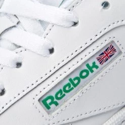 Unisexe Chaussures Reebok - Club C 85 AR0456 White/Green Blanc -Reebok Classic Soldes 0000199508509 5 anp