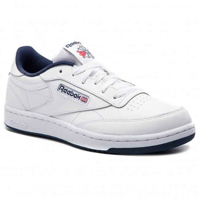 Unisexe Chaussures Reebok - Club C DV4539 White/Navy/Intl Blanc 1 Unisexe Chaussures Reebok - Club C DV4539 White/Navy/Intl Blanc