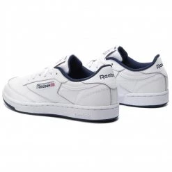 Unisexe Chaussures Reebok - Club C DV4539 White/Navy/Intl Blanc 8 Unisexe Chaussures Reebok - Club C DV4539 White/Navy/Intl Blanc -Reebok Classic Soldes 0000200881638 03 mn