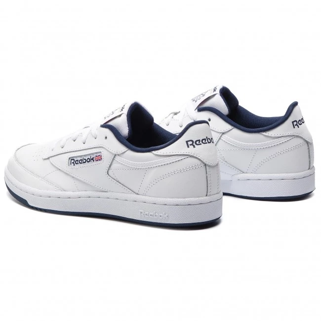 Unisexe Chaussures Reebok - Club C DV4539 White/Navy/Intl Blanc 3 Unisexe Chaussures Reebok - Club C DV4539 White/Navy/Intl Blanc – Image 3