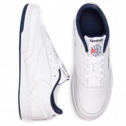 Unisexe Chaussures Reebok - Club C DV4539 White/Navy/Intl Blanc 11 Unisexe Chaussures Reebok - Club C DV4539 White/Navy/Intl Blanc -Reebok Classic Soldes 0000200881638 04 mn