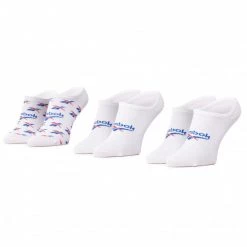 Accessoires Lot De 3 Paires De Socquettes Unisexe Reebok - Cl Fo Invisible Sock 3P GG6680 White/Vecblu/Vecred Blanc