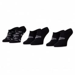 Accessoires Lot De 3 Paires De Socquettes Unisexe Reebok - Cl Fo Invisible Sock 3P GG6679 Black Noir