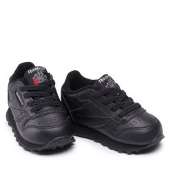 Chaussures De Sport Chaussures Reebok - Cl Lthr FZ2094 Cblack/Cblack/Cblack Noir -Reebok Classic Soldes 0000208117050 06 mg kopia 1