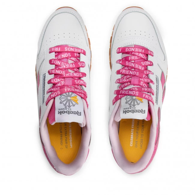 Chaussures De Sport Chaussures Reebok - Cl Lthr S29113 Ftwwht/Frober/Trupnk Blanc, Rose 6 Chaussures De Sport Chaussures Reebok - Cl Lthr S29113 Ftwwht/Frober/Trupnk Blanc, Rose – Image 6