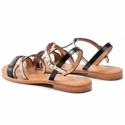 Femme Sandales LES TROPEZIENNES - 27082 Black Noir, Or -Reebok Classic Soldes 0000208477437 04 sw