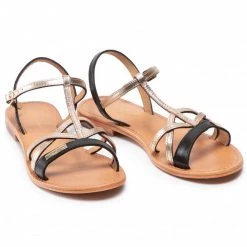 Femme Sandales LES TROPEZIENNES - 27082 Black Noir, Or -Reebok Classic Soldes 0000208477437 05 sw