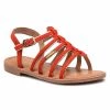 Enfant Sandales LES TROPEZIENNES - Monbuck C23298 Corail Orange