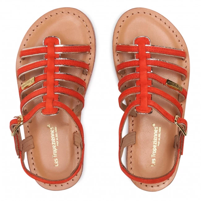 Enfant Sandales LES TROPEZIENNES - Monbuck C23298 Corail Orange 6 Enfant Sandales LES TROPEZIENNES - Monbuck C23298 Corail Orange – Image 6