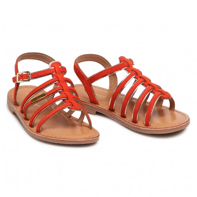 Enfant Sandales LES TROPEZIENNES - Monbuck C23298 Corail Orange 5 Enfant Sandales LES TROPEZIENNES - Monbuck C23298 Corail Orange – Image 5