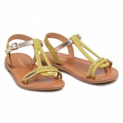 Femme Sandales LES TROPEZIENNES - Badou C27023 Anise/Gold Vert -Reebok Classic Soldes 0000208533027 07 rz
