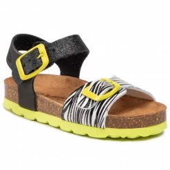 Enfant Sandales LES TROPEZIENNES - Zuka C27283 Black/Yellow Noir