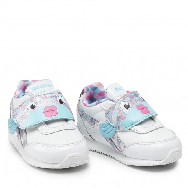 Chaussures De Sport Chaussures Reebok - Royal Cl Jog 2 Kc GW7765 Ftwwht/Dgtblu/Trupnk Blanc 5 Chaussures De Sport Chaussures Reebok - Royal Cl Jog 2 Kc GW7765 Ftwwht/Dgtblu/Trupnk Blanc – Image 5