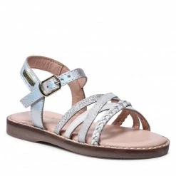 Enfant Sandales LES TROPEZIENNES - Ikopa 27354 White/Silver Argent