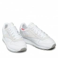 Unisexe Chaussures Reebok - Cl Lthr GW6168 Ftwwht/Mgsogr/Rhodon Blanc -Reebok Classic Soldes 0000209034219 06 plj