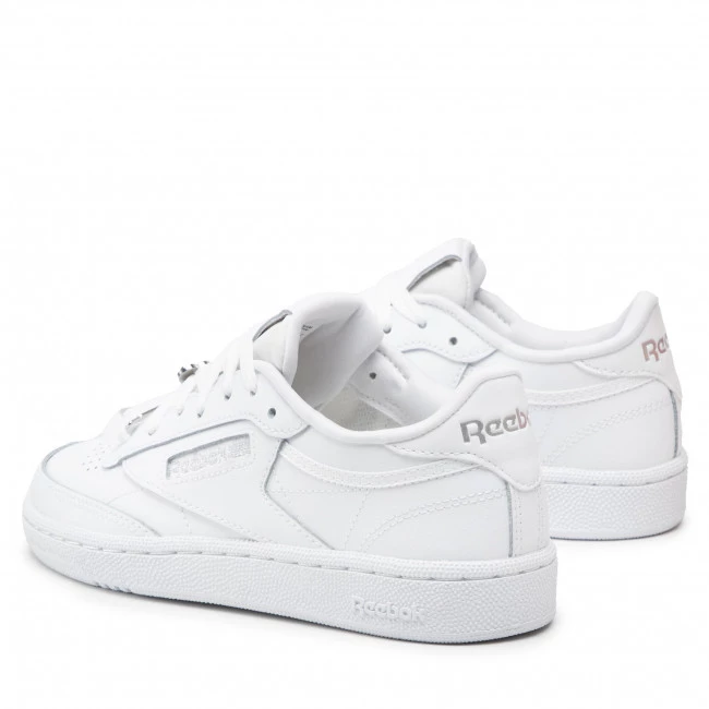 Chaussures De Sport Chaussures Reebok - Club C 85 Ftwwht/Clawht/Silvmt Blanc 3 Chaussures De Sport Chaussures Reebok - Club C 85 Ftwwht/Clawht/Silvmt Blanc – Image 3