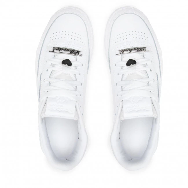 Chaussures De Sport Chaussures Reebok - Club C 85 Ftwwht/Clawht/Silvmt Blanc 6 Chaussures De Sport Chaussures Reebok - Club C 85 Ftwwht/Clawht/Silvmt Blanc – Image 6