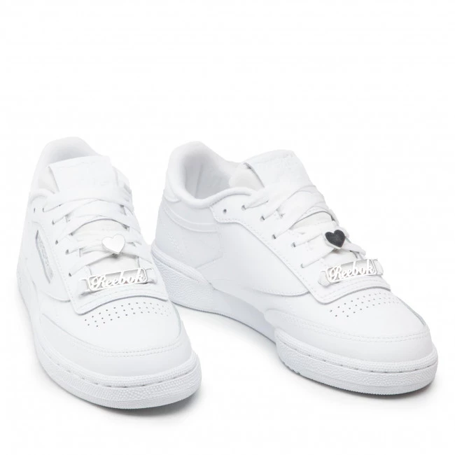 Chaussures De Sport Chaussures Reebok - Club C 85 Ftwwht/Clawht/Silvmt Blanc 5 Chaussures De Sport Chaussures Reebok - Club C 85 Ftwwht/Clawht/Silvmt Blanc – Image 5