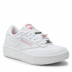 Unisexe Chaussures Reebok - Club C Double GW9121 Ftwwht/Rhodon/Cancor Blanc