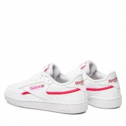 Chaussures De Sport Chaussures Reebok - Club C 85 Vegan GZ3663 Ftwwht/Atopnk/Vecred Blanc -Reebok Classic Soldes 0000209252453 02 mt