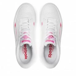 Chaussures De Sport Chaussures Reebok - Club C 85 Vegan GZ3663 Ftwwht/Atopnk/Vecred Blanc -Reebok Classic Soldes 0000209252453 07 mt