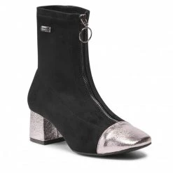 Femme Bottines LES TROPEZIENNES - Dita 40071 Black/Silver Noir