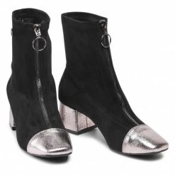 Femme Bottines LES TROPEZIENNES - Dita 40071 Black/Silver Noir -Reebok Classic Soldes 0000209527506 07 rz