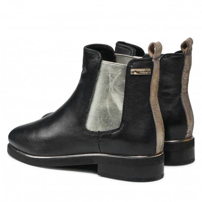 Femme Bottines Chelsea LES TROPEZIENNES - Micky 40110 Black/Gold Noir 3 Femme Bottines Chelsea LES TROPEZIENNES - Micky 40110 Black/Gold Noir – Image 3