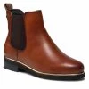 Femme Bottines Chelsea LES TROPEZIENNES - Micky 40112 Tan Marron