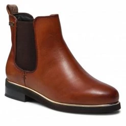 Femme Bottines Chelsea LES TROPEZIENNES - Micky 40112 Tan Marron