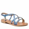 Femme Sandales LES TROPEZIENNES - Hibicroc 42095 Blue Bleu