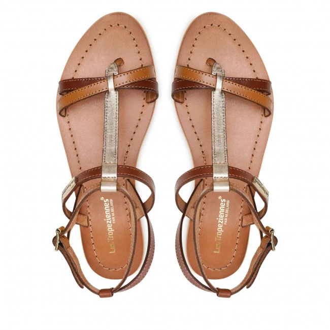 Femme Sandales LES TROPEZIENNES - Hilidos 42096 Tan/Multi Marron 6 Femme Sandales LES TROPEZIENNES - Hilidos 42096 Tan/Multi Marron – Image 6