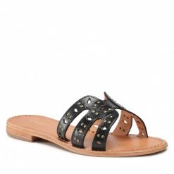 Femme Mules / Sandales De Bain LES TROPEZIENNES - Harnett C42119 Noir Noir