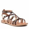 Femme Sandales LES TROPEZIENNES - Bukel C42270 Chocolat/Multi Marron