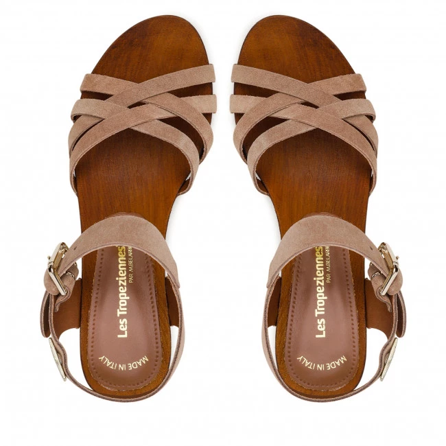 Femme Sandales LES TROPEZIENNES - Toopaya 42418 Taupe Marron 6 Femme Sandales LES TROPEZIENNES - Toopaya 42418 Taupe Marron – Image 6