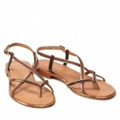 Femme Sandales LES TROPEZIENNES - Monagold 27201 Cafe Marron -Reebok Classic Soldes 0000300490426 03 rz