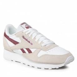 Chaussures De Sport Chaussures Reebok - Classic Leather GX8749 Clabur/Clabur/Ftwwht Beige, Blanc