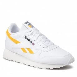 Chaussures De Sport Chaussures Reebok - Classic Vegan GY4821 Ftwwht/Ftwwht/Cogold Blanc