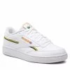 Chaussures De Sport Chaussures Reebok - Club C 85 Vegan GY7154 Ftwwht/Cogold/Drkgrn Blanc