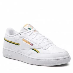 Chaussures De Sport Chaussures Reebok - Club C 85 Vegan GY7154 Ftwwht/Cogold/Drkgrn Blanc