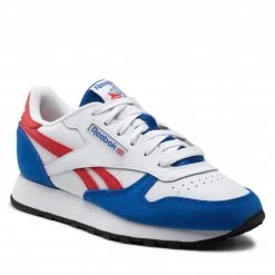Unisexe Chaussures Reebok - Classic Leather HQ6305 Vecblu/Ftwwht/Vecred Blanc