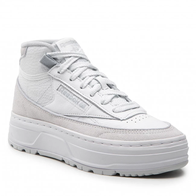 Chaussures De Sport Chaussures Reebok - Club C Geo Mid GY8782 Ftwwht/Clgry1/Cdgry2 Blanc 1 Chaussures De Sport Chaussures Reebok - Club C Geo Mid GY8782 Ftwwht/Clgry1/Cdgry2 Blanc