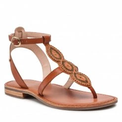 Femme Sandales LES TROPEZIENNES - Isola C43029 Tan/Multi Marron