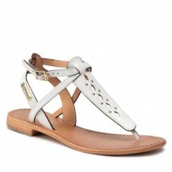 Femme Sandales LES TROPEZIENNES - Harnox 42118 White Blanc