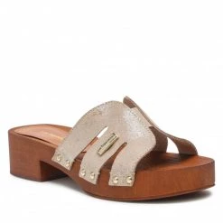 Femme Mules / Sandales De Bain LES TROPEZIENNES - Tam 42407 Gold Or