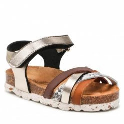 Enfant Sandales Les Tropeziennes - Zooya 43076 Chocolate/Multi Multicolore, Or