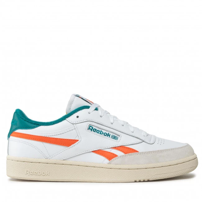 Chaussures De Sport Chaussures Reebok - Club C Revenge GX0385 Ftwwht/Pumorg/Seapte Blanc 2 Chaussures De Sport Chaussures Reebok - Club C Revenge GX0385 Ftwwht/Pumorg/Seapte Blanc – Image 2