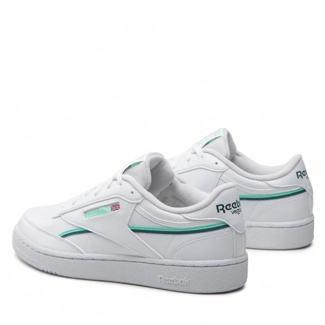 Chaussures De Sport Chaussures Reebok - Club C 85 Vegan Ftwwht/Hinmin/Midpin Blanc 3 Chaussures De Sport Chaussures Reebok - Club C 85 Vegan Ftwwht/Hinmin/Midpin Blanc – Image 3